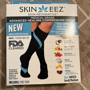 Skineez Medical Grade Advanced Healing Compression Socks 10-20mmHg, 1 Pair M